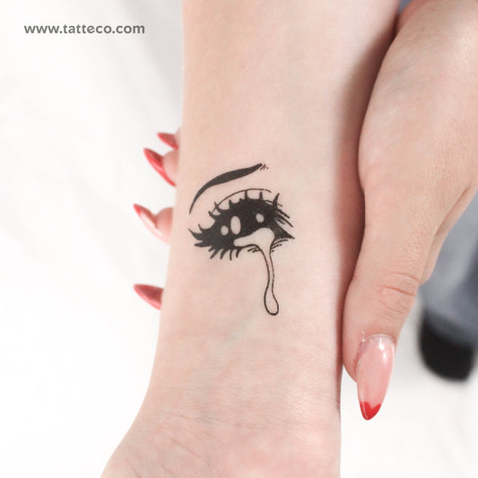 Tatuaje temporal de ojo lloroso de Tukoi (juego de 3)