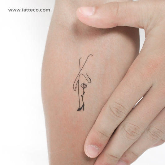 Tatuaje temporal de mujer con brazos cruzados de Tukoi (juego de 3)