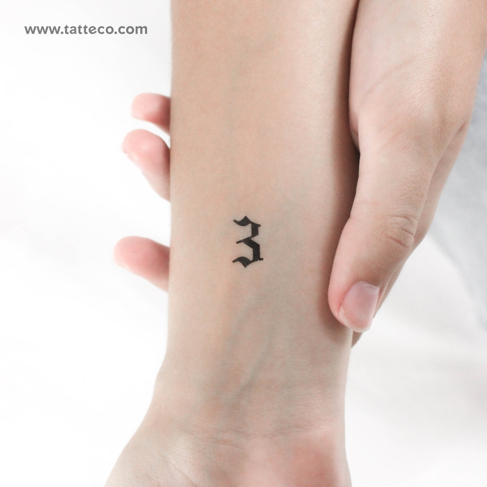 Embrace the Dark Charm of Number 3 Tattoos