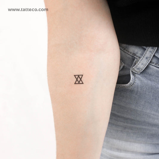 Tatuaje temporal del símbolo de conexión - Juego de 3