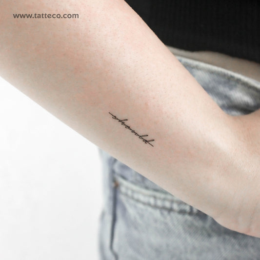 There Is No Should Temporary Tattoo - Set of 3