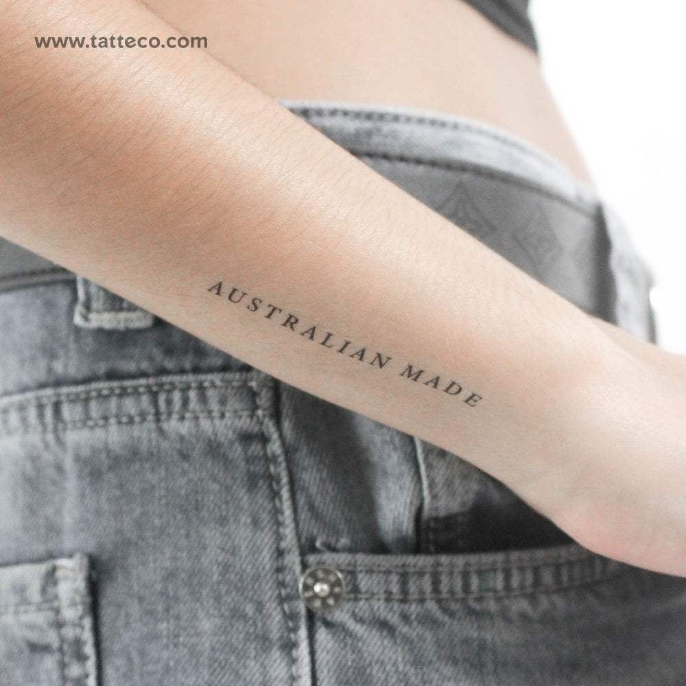 Australian Made Temporary Tattoo - Set of 3, image size:1000x1000