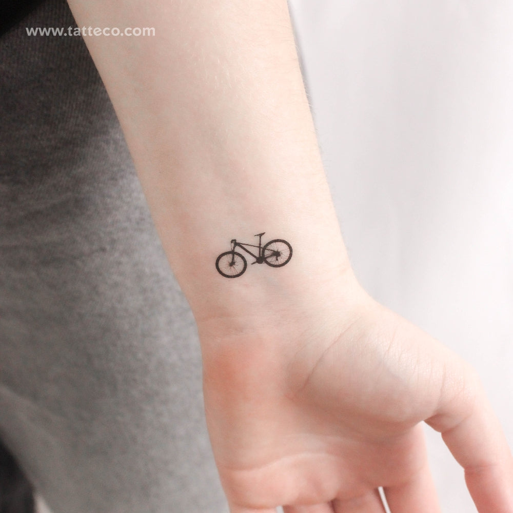 Mountain Bike Temporary Tattoo