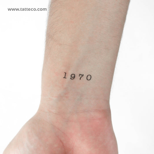 1970 Temporary Tattoo - Set of 3