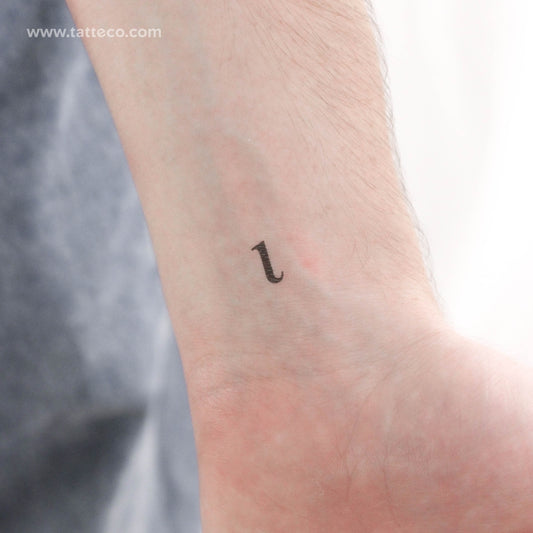 Iota ι Temporary Tattoo - Set of 3
