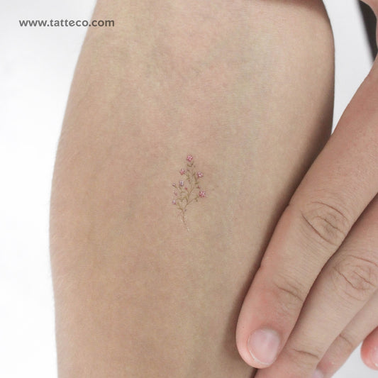 Small Baby's Breath By Mini Lau Temporary Tattoo - Set of 3