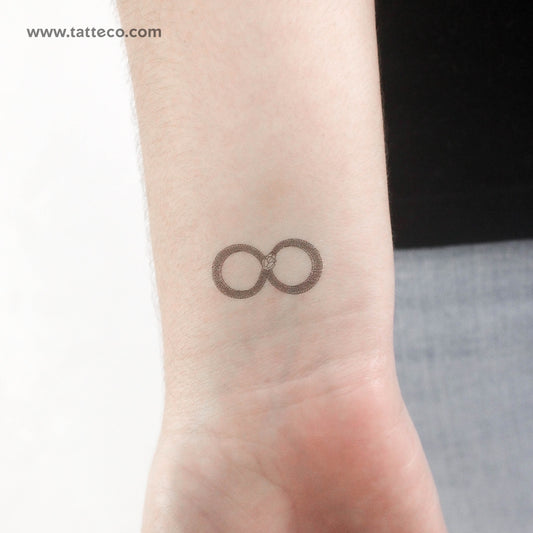 Tatuaje temporal de Ouroboros infinito - Juego de 3