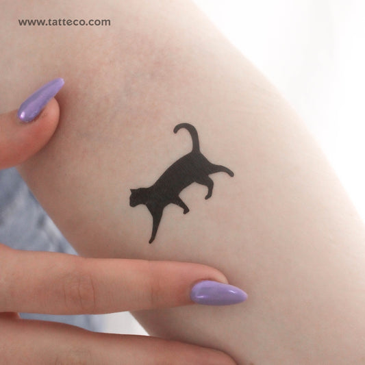 Walking Cat Temporary Tattoo - Set of 3