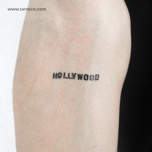 Hollywood Sign Temporary Tattoo - Set of 3