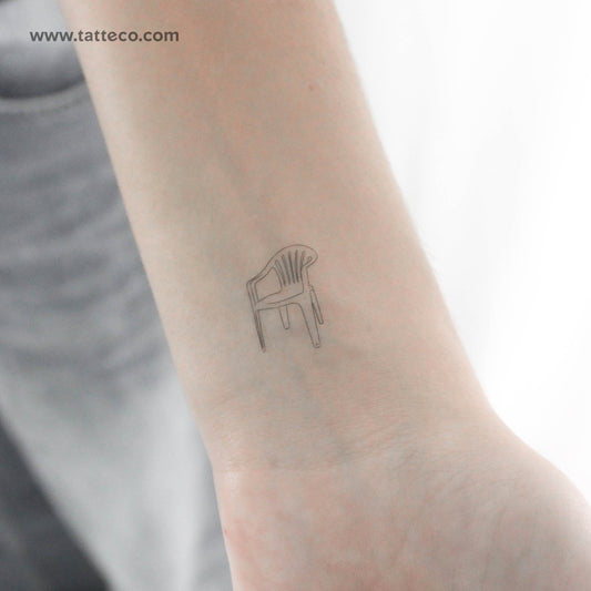 Tatuaje temporal de silla de plástico (juego de 3)