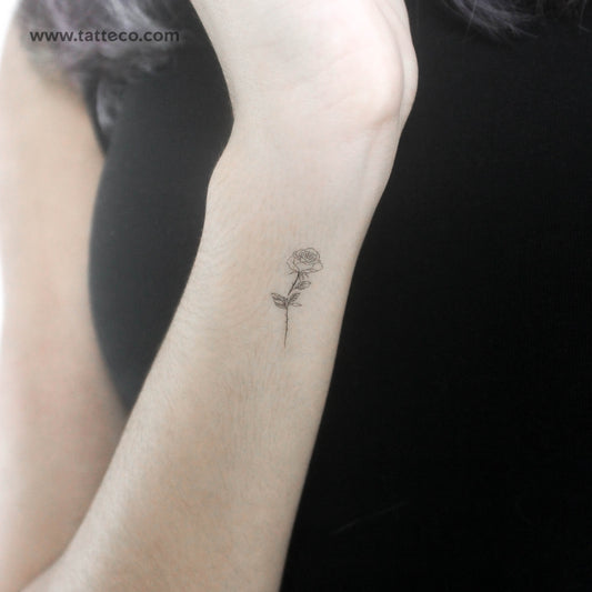 Tatuaje temporal "Small Rose" de 1991.ink - Juego de 3