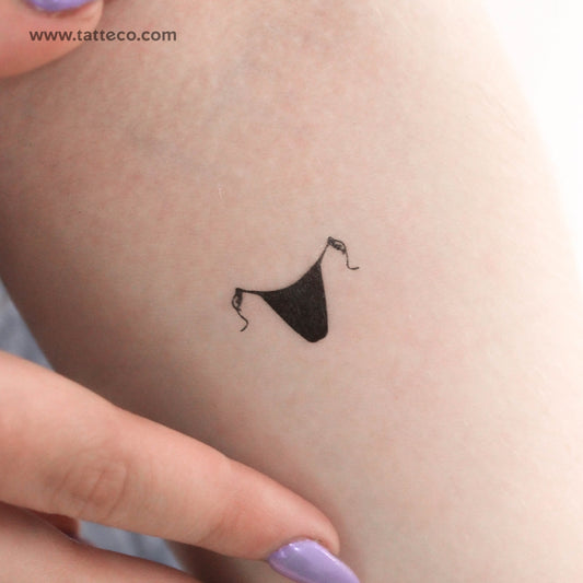 Bikini Bottom Temporary Tattoo - Set of 3