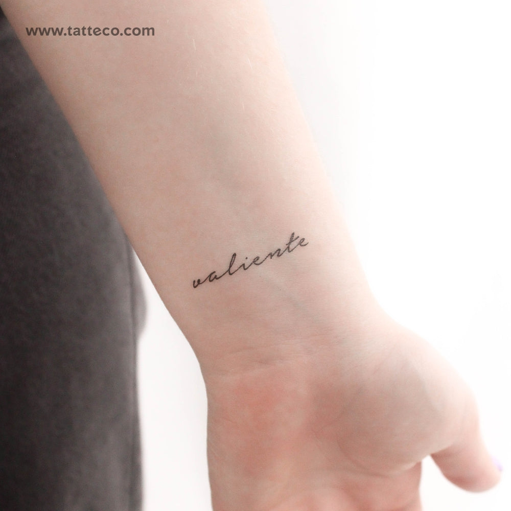 Valiente Temporary Tattoo - Set of 3, image size:1000x1000