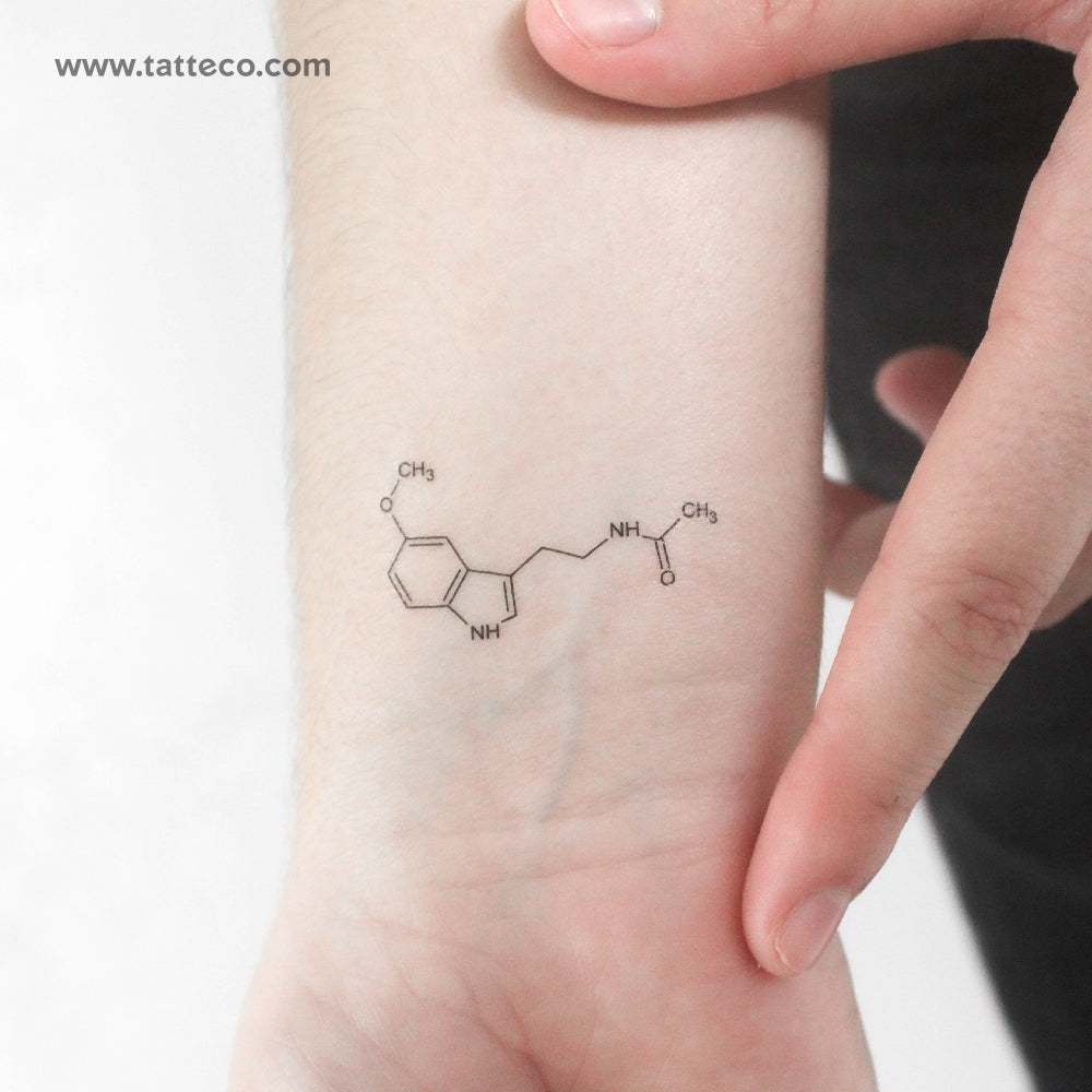 Melatonin Temporary Tattoo - Set of 3, image size:1000x1000