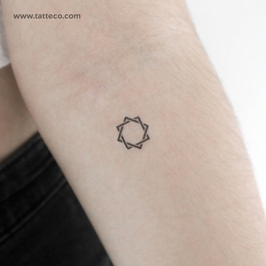 Tatuaje temporal entrelazado de Rub El Hizb (juego de 3)