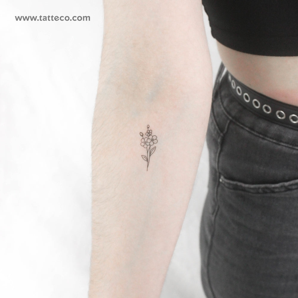 Forget Me Not Tattoos: Soft & Meaningful