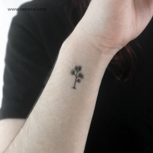 Tatuaje temporal pequeño de árbol de Josué (juego de 3)