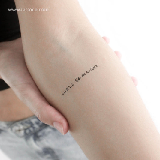 Harry Styles We'll Be Alright Temporary Tattoo - Set of 3