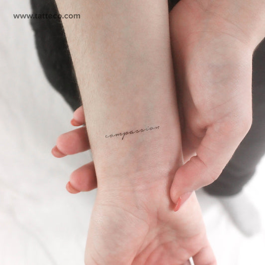 Tatuaje temporal de compasión - Juego de 3