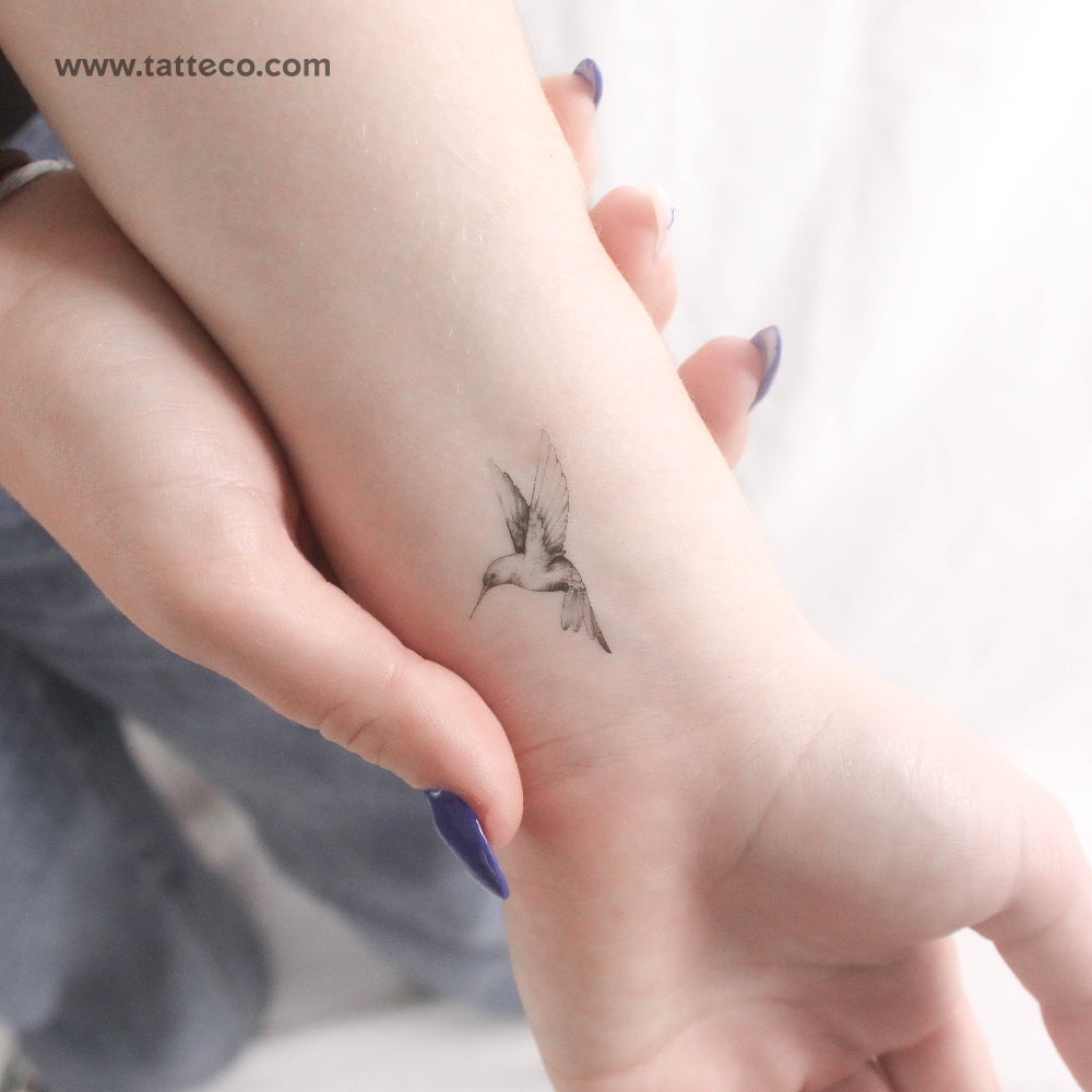 Flying Hummingbird Temporary Tattoo - Set of 3 – Tatteco