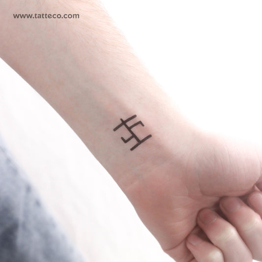 Healing Runic Sigil Temporary Tattoo - Set of 3