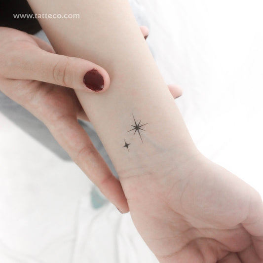 Tatuaje temporal "La segunda estrella a la derecha" (juego de 3)
