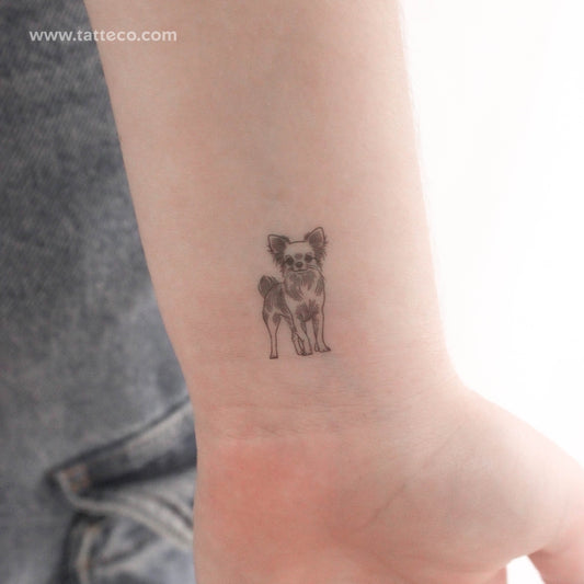 Tatuaje temporal de chihuahua - Juego de 3
