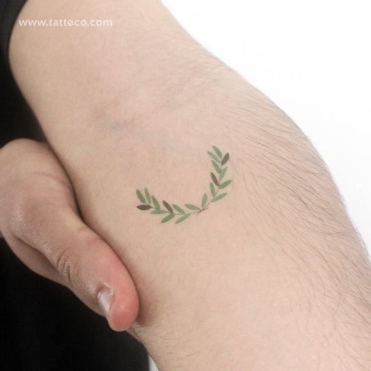 Tatuaje temporal de corona de laurel de Zihee (juego de 3)