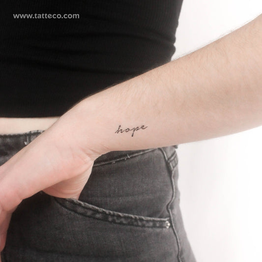 Tatuaje temporal de esperanza - Juego de 3