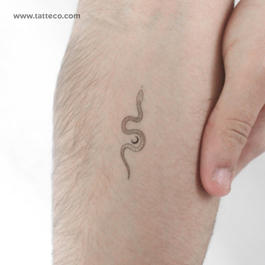 The Soma Snake by Jakenowicz Temporary Tattoo - Set of 3