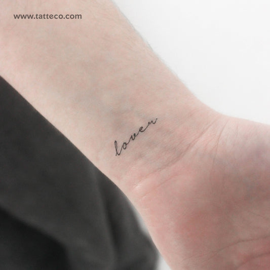 Lover Temporary Tattoo - Set of 3