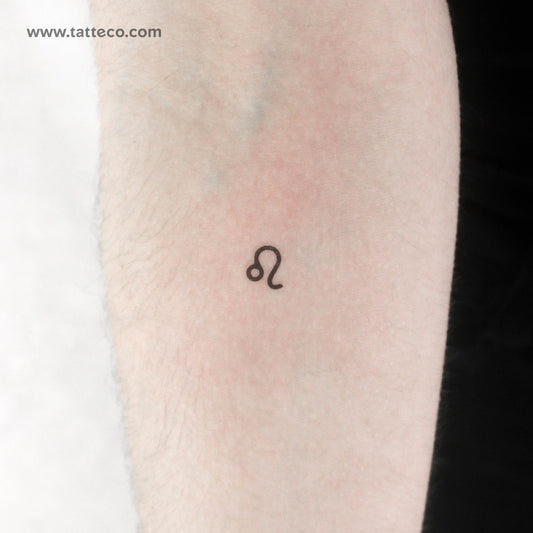 Tatuaje temporal del símbolo del zodiaco Leo - Juego de 3
