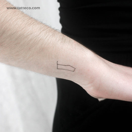 Tatuaje temporal pequeño de la constelación de Géminis (juego de 3)