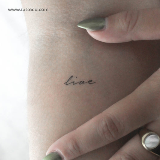 Live Temporary Tattoo - Set of 3