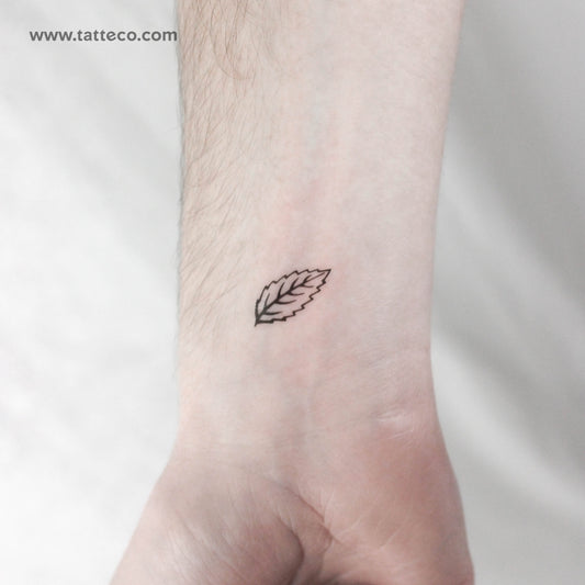 Mint Leaf Temporary Tattoo - Set of 3
