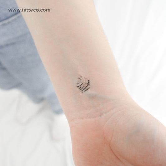 Cupcake Temporary Tattoo - Set of 3