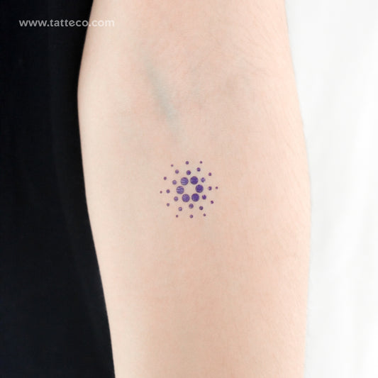 Cardano Logo Temporary Tattoo - Set of 3