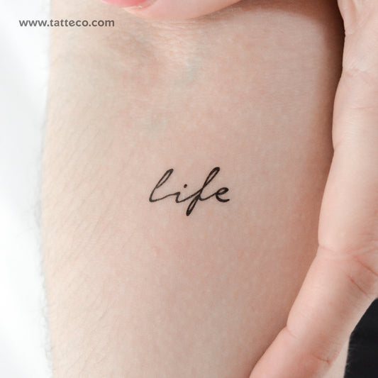 Life Temporary Tattoo - Set of 3