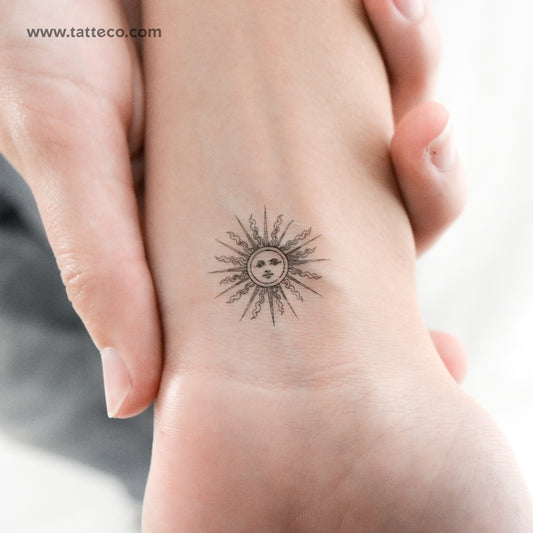 Small Inti Sun Temporary Tattoo - Set of 3