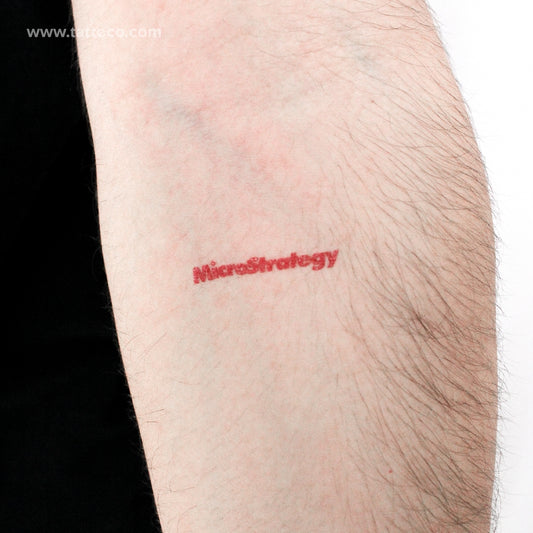 Tatuaje temporal de MicroStrategy - Juego de 3