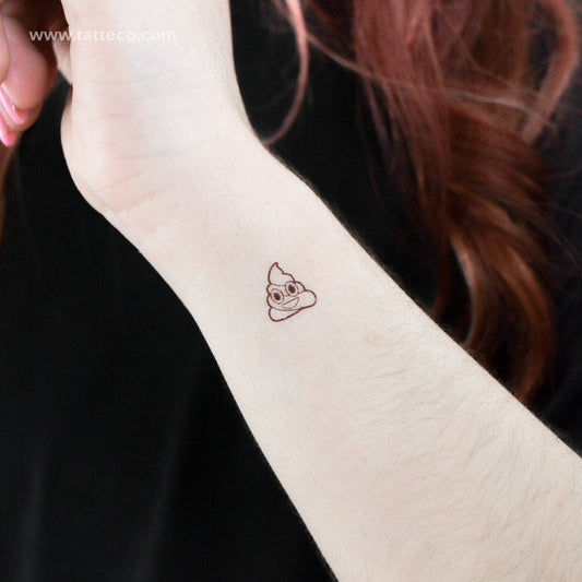 Tiny Poop Temporary Tattoo - Set of 3