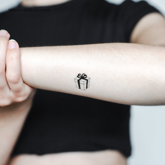 Gift Box Temporary Tattoo - Set of 3