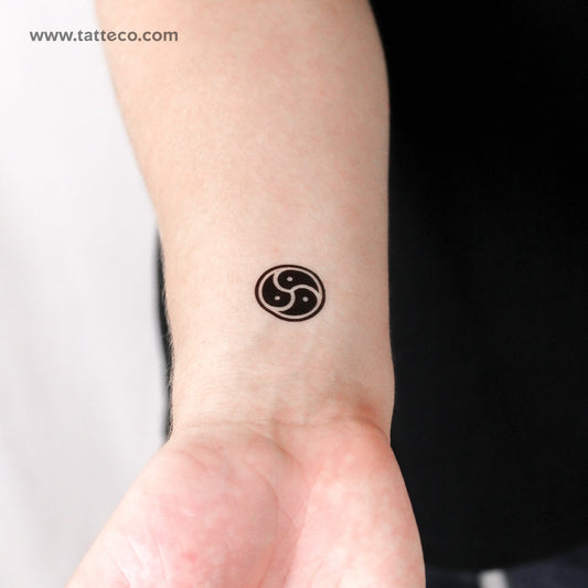 BDSM Triskele Temporary Tattoo - Set of 3