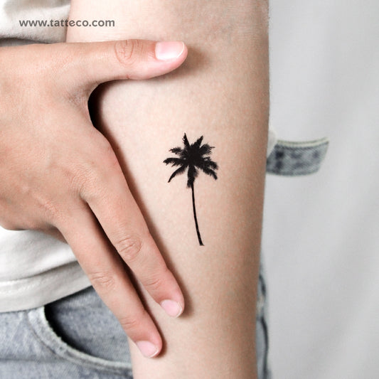 Tatuaje temporal de palmera - Juego de 3