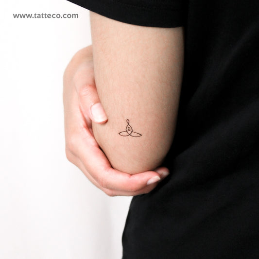 Tatuaje temporal pequeño con símbolo de madre e hijo (juego de 3)