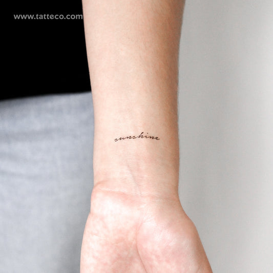 Tatuaje temporal de sol - Juego de 3