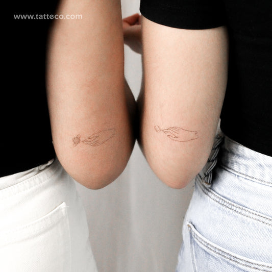 Conjunto de tatuajes temporales de Luna y Saturno de Jakenowicz