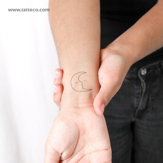 Tatuaje temporal "Beso de luna" - Juego de 3