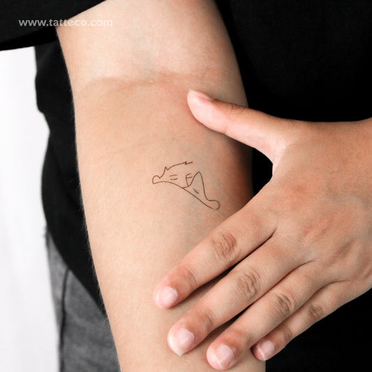 Tatuaje temporal de abrazos - Juego de 3