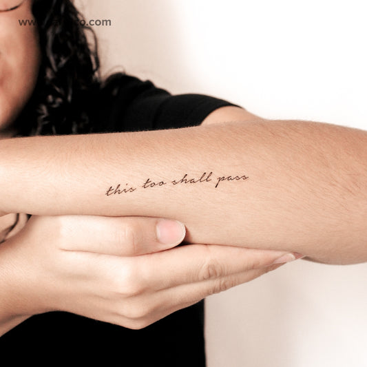This Too Shall Pass 2-Week Temporary Tattoo - Set of 2